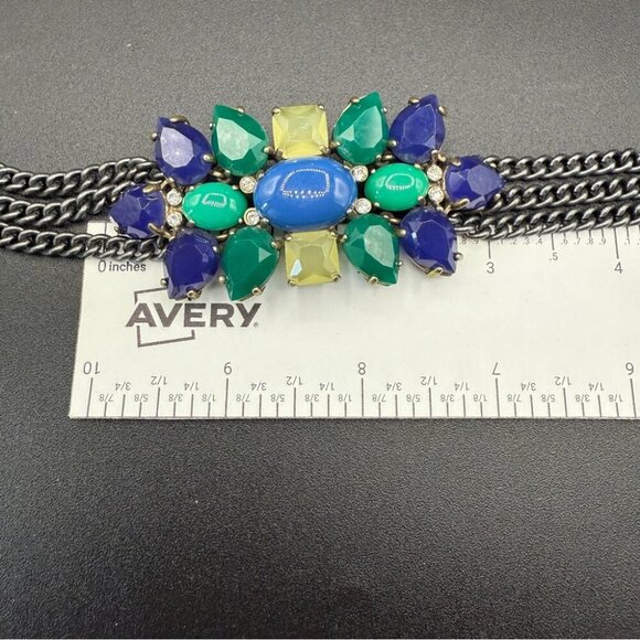 Stella & Dot Peacock Blue and Green Gemstone Bracelet - Picture 9 of 16